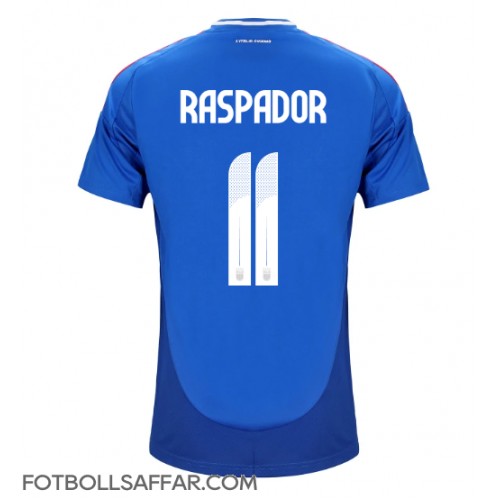 Italien Giacomo Raspadori #11 Hemmatröja EM 2024 Kortärmad